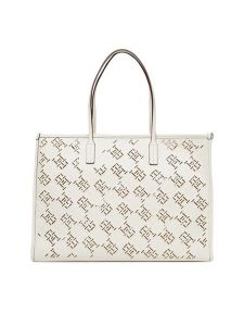 Tommy Hilfiger Torebka Th City AW0AW17501 Écru. Shopper bag TOMMY HILFIGER, bez wzorów, ze skóry, bez dodatków. Za 649,99 zł.