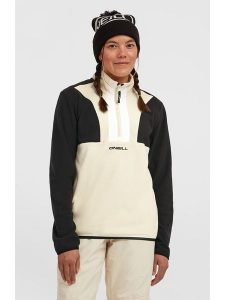 O'Neill Bluza polarowa w kolorze czarno-beżowym rozmiar: XL. Brązowe bluzy O'Neill, xl, bez wzorów, z materiału, bez kaptura. Za 228,38 zł.