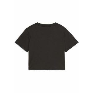 Damska krótka koszulka TAD ESSENTIALS PUMA Black. Czarne koszulki sportowe Puma, bez wzorów, bez ramiączek. W wyprzedaży za 89,00 zł.