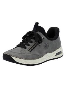 Rieker Sneakersy w kolorze szarym rozmiar: 38. Szare trampki Rieker, bez wzorów, bez zapięcia. Za 159,95 zł.