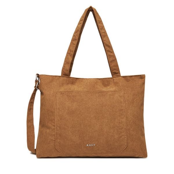 Torebka Roxy. Brązowe shopper bag Roxy, bez wzorów, bez dodatków. Za 139,99 zł.