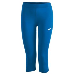 Legginsy do biegania damskie Joma Record III 3/4. Niebieskie legginsy JOMA, bez wzorów, z meshu. Za 231,50 zł.