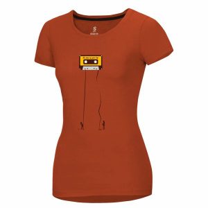 Koszulka damska Ocun Classic. Brązowe bluzki Ocun, xs, bez wzorów, sportowe, bez kołnierzyka, bez ramiączek. Za 178,50 zł.