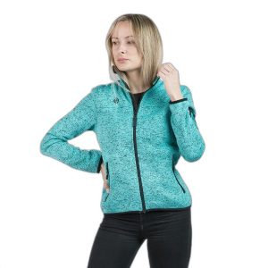 Damski polar Izas Samaun. Zielone swetry klasyczne Izas, m, z polaru, bez kołnierzyka. W wyprzedaży za 226,04 zł.