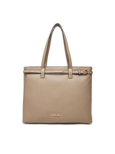 Liu Jo Torebka Ecs M Tote AF5135 E0058 Beżowy. Brązowe shopper bag Liu Jo, bez wzorów, ze skóry, bez dodatków. Za 539,99 zł.