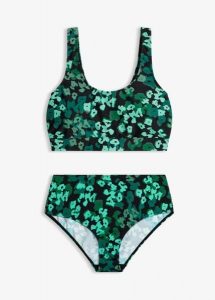 Bikini bustier (2 części). Czarne bikini bonprix, bez wzorów. Za 112,99 zł.