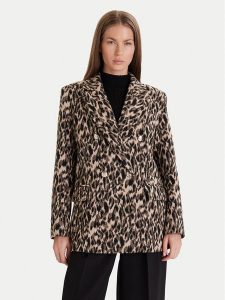 Maryley Marynarka 25IB112/36BE Beżowy Regular Fit. Brązowe marynarki i żakiety Maryley, l, bez wzorów, z syntetyku. Za 597,99 zł.