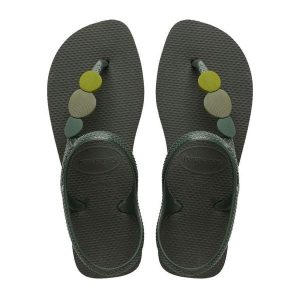 Klapki Havaianas Model Flash Urban Plus Kolor Zielony. Zielone klapki Havaianas, bez wzorów, z gumy, bez obcasa, na płaskiej podeszwie. Za 94,99 zł.