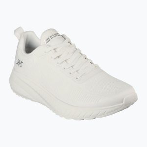 Buty damskie SKECHERS Bobs Squad Chaos Prism Bold off. Białe buty sportowe Skechers, bez wzorów, bez zapięcia. Za 209,99 zł.