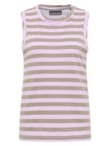 ELBSAND Top "Meevis" w kolorze jasnoróżowo-szarobrązowym rozmiar: XS. Brązowe topy ELBSAND, xs, bez wzorów, z bawełny, bez kołnierzyka, bez ramiączek. Za 82,99 zł.