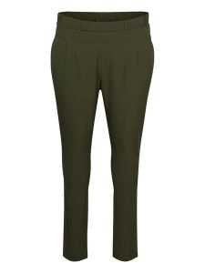 Kaffe Spodnie w kolorze khaki rozmiar: 46. Brązowe spodnie z wysokim stanem Kaffe, bez wzorów, z materiału, z podwyższonym stanem. Za 123,25 zł.