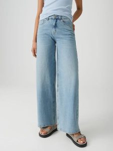 OPUS Dżinsy - Palazzo fit - w kolorze błękitnym rozmiar: 42/L32. Niebieskie jeansy Opus, bez wzorów. Za 184,95 zł.
