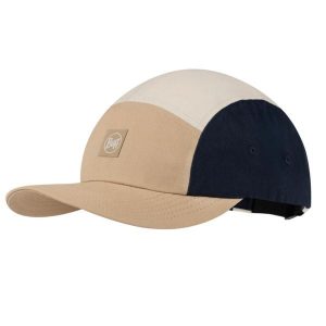 Czapka z daszkiem dla dorosłych 5 Panel Venture Cap. Żółte czapki Buff, bez wzorów, z bawełny, sportowe. Za 119,99 zł.