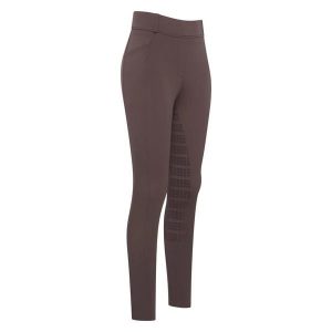 Damskie legginsy jeździeckie z pełną przyczepnością Imperial Riding Tamara. Brązowe legginsy IMPERIAL RIDING, z aplikacjami, z tkaniny. Za 352,00 zł.