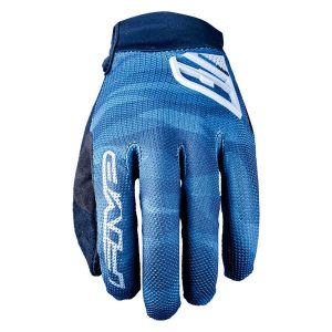 Rękawiczki XR-PRO - CAMO BLUE (niebieski kamuflaż) - S/8. Niebieskie rękawiczki FIVE GLOVES, bez wzorów, ze skóry. Za 135,00 zł.