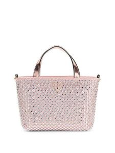 Guess Torebka 181093 Różowy. Czerwone torebki klasyczne Guess, z aplikacjami, z materiału, bez dodatków. Za 589,99 zł.