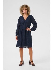 Cream Sukienka "Natalie" w kolorze granatowym rozmiar: 46. Niebieskie sukienki Cream, bez wzorów, z koronki, bez kołnierzyka, bez ramiączek, mini, rozkloszowane. Za 195,99 zł.