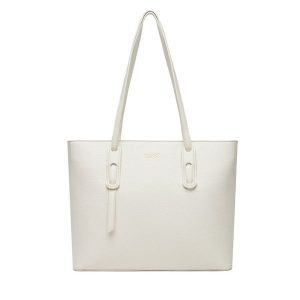 Torebka Lasocki. Białe shopper bag Lasocki, bez wzorów, bez dodatków. Za 199,99 zł.