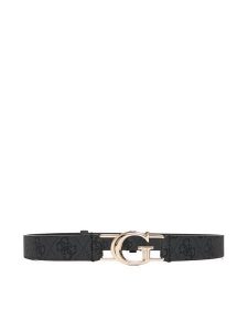 Guess Pasek Damski BW9298 P5425 Szary. Szare paski Guess, z aplikacjami, ze skóry. Za 239,99 zł.