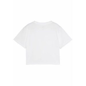 Damska krótka koszulka TAD ESSENTIALS PUMA White. Białe koszulki sportowe Puma, bez wzorów, bez ramiączek. W wyprzedaży za 94,00 zł.
