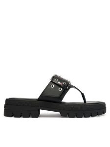 Tommy Jeans Japonki Tjw Buckle Sandal EN0EN02948 Czarny. Czarne klapki Tommy Jeans, bez wzorów, z jeansu, bez obcasa. Za 359,99 zł.