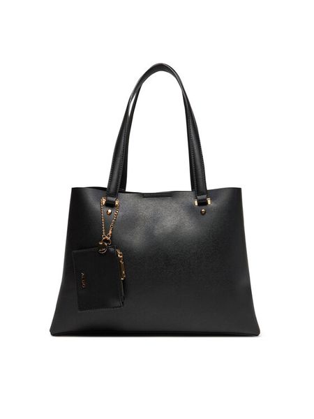 Aldo Torebka Korer 13933738 Czarny. Czarne shopper bag ALDO, bez wzorów, ze skóry, bez dodatków. Za 319,99 zł.
