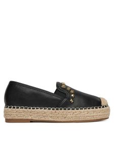 DeeZee Espadryle MSD53 Czarny. Czarne espadryle DeeZee, bez wzorów, ze skóry, bez obcasa. Za 99,99 zł.