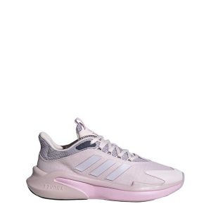 AlphaEdge + Shoes. Czerwone buty sportowe ADIDAS, bez wzorów, z materiału, bez zapięcia. Za 294,99 zł.