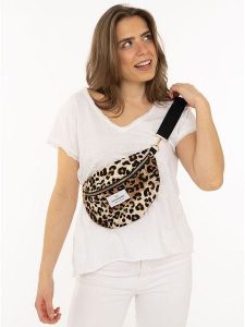 Zwillingsherz Saszetka w kolorze jasnobrązowo-czarnym rozmiar: onesize. Brązowe nerki i saszetki Zwillingsherz, bez wzorów, z materiału. Za 147,91 zł.