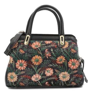 Czarny Kuferek Laura Vita Elegancka Torebka Damska. Czarne kuferki LAURA VITA, bez wzorów, na ramię, bez dodatków. Za 271,99 zł.