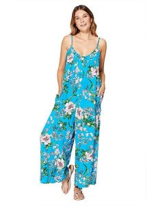 Ipanima Kombinezon w kolorze niebieskim rozmiar: 34-40. Niebieskie kombinezony Ipanima, bez wzorów, bez kołnierzyka, bez ramiączek. Za 86,99 zł.