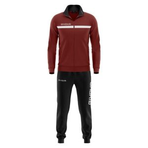 Givova Tuta One Full Zip - Dres unisex 2XL. Czarne kombinezony Givova, xl, bez wzorów, z dresówki, eleganckie, bez kołnierzyka, bez ramiączek. Za 224,99 zł.