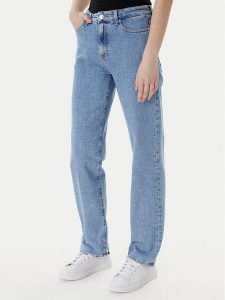 Tommy Jeans Jeansy Kira DW0DW22426 Niebieski Straight Fit. Niebieskie jeansy Tommy Jeans, bez wzorów, z bawełny. Za 409,99 zł.