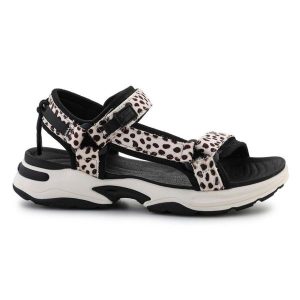 Sandały D.Franklin Sneakers Sandal Strips DFSH406002-DOTT beżowy. Brązowe sandały bez wzorów, bez obcasa, bez zapięcia. Za 408,30 zł.