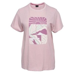 T-shirt Damski Gladys. Czerwone t-shirty Hi-tec, bez wzorów, bez kołnierzyka, bez ramiączek. Za 72,99 zł.