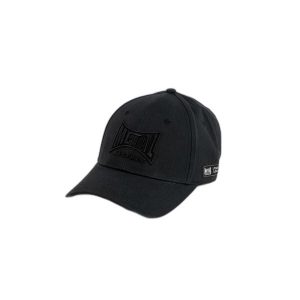 Czapka z daszkiem z wyszytym logo Metal Boxe. Czarne czapki METAL BOXE, z aplikacjami, z bawełny, sportowe. Za 148,50 zł.
