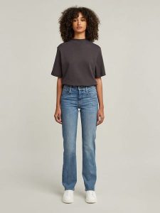 G-Star Dżinsy - Regular fit - w kolorze błękitnym rozmiar: W29/L32. Niebieskie jeansy G-Star, z aplikacjami, ze skóry, z podwyższonym stanem. Za 264,95 zł.