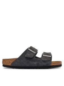 Birkenstock Klapki Arizona 1031625 Szary. Szare klapki Birkenstock, bez wzorów, ze skóry, bez obcasa. Za 460,99 zł.