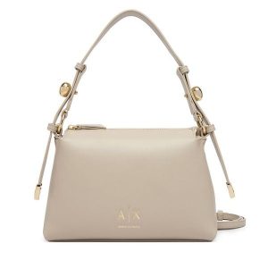 Torebka Armani Exchange. Brązowe torebki klasyczne Armani Exchange, bez wzorów, bez dodatków. Za 614,99 zł.