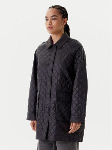 Tommy Hilfiger Płaszcz przejściowy WW0WW46448 Czarny Regular Fit. Czarne płaszcze TOMMY HILFIGER, xxs, bez wzorów, z syntetyku, bez kaptura. Za 769,99 zł.
