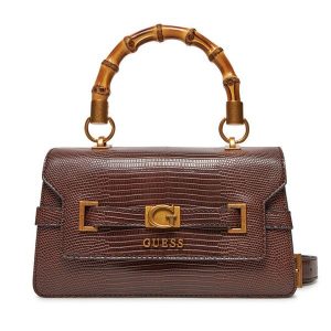 Torebka Guess. Brązowe torebki klasyczne Guess, z aplikacjami, bez dodatków. Za 519,99 zł.