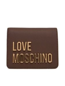 LOVE MOSCHINO Portfel JC5612PP1NKD0301 Brązowy. Brązowe portfele LOVE MOSCHINO, bez wzorów, ze skóry. Za 309,99 zł.