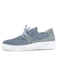 Gabor Skórzane sneakersy w kolorze błękitnym rozmiar: 38. Niebieskie trampki Gabor, bez wzorów, bez zapięcia. Za 176,08 zł.