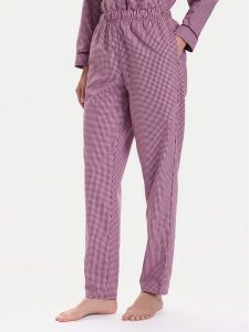 United Colors Of Benetton Spodnie piżamowe 4MYG3F00M Bordowy Regular Fit. Czerwone piżamy United Colors of Benetton, bez wzorów, z bawełny, bez ramiączek. Za 179,99 zł.