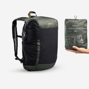 Plecak trekkingowy Forclaz Travel 25 litrów. Szare plecaki FORCLAZ. Za 99,99 zł.