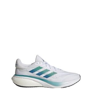 Buty Supernova 3 Running. Białe buty sportowe ADIDAS, bez wzorów, z materiału, bez zapięcia, do biegania. Za 463,75 zł.