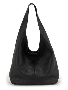 Anna Morellini Skórzany shopper bag "Tarquinia" w kolorze czarnym - 32 x 32 x 16 cm rozmiar: onesize. Czarne shopper bag Anna Morellini, bez wzorów, z materiału, na ramię, bez dodatków. Za 292,95 zł.