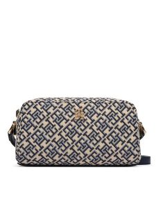 Tommy Hilfiger Torebka Th Grace Camera Bag Jacquard AW0AW18864 Granatowy. Niebieskie listonoszki TOMMY HILFIGER, bez wzorów, z materiału, bez dodatków. Za 489,99 zł.