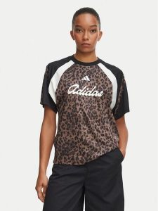 Adidas T-Shirt House Of Tiro Jersey KV0905 Brązowy Regular Fit. Brązowe t-shirty ADIDAS, xs, bez wzorów, z jersey, bez kołnierzyka, bez ramiączek. Za 179,99 zł.