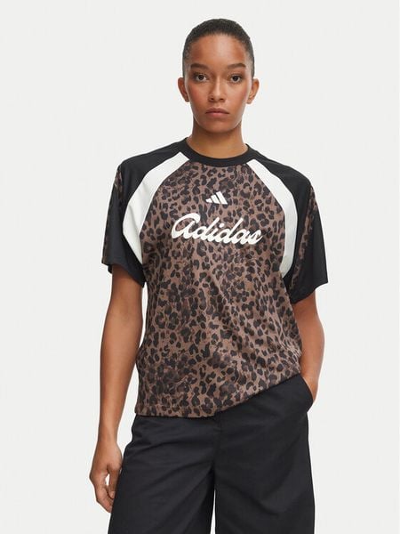 Adidas T-Shirt House Of Tiro Jersey KV0905 Brązowy Regular Fit. Brązowe t-shirty ADIDAS, xs, bez wzorów, z jersey, bez kołnierzyka, bez ramiączek. Za 179,99 zł.